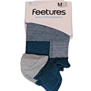 Feetures High Performance UL No Show Tab Unisex Socks Womens Medium- French Navy